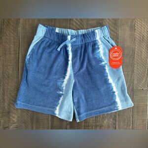 Wonder Nation Tie Dye Terry Cloth Shorts L 10/12 Blue/White NWT
